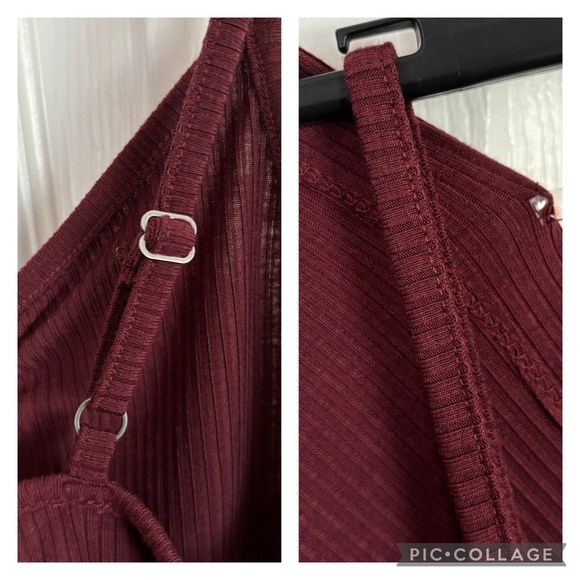 Live to Be Spoiled Ribbed Knit Cinched Tank Top & Oversized Cardigan Set - Picture 14 of 16